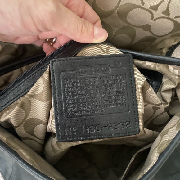 Vintage Coach Black Leather Messenger Bag - Picture 5 of 5